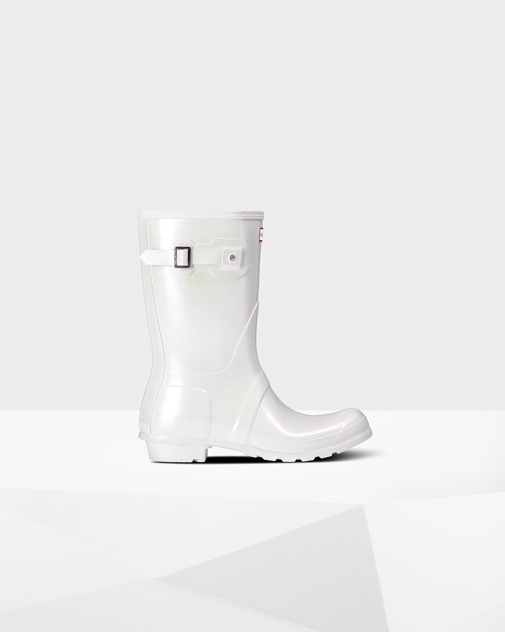Womens Short Rain Boots - Hunter Original Nebula (36JHCUOYD) - Silver